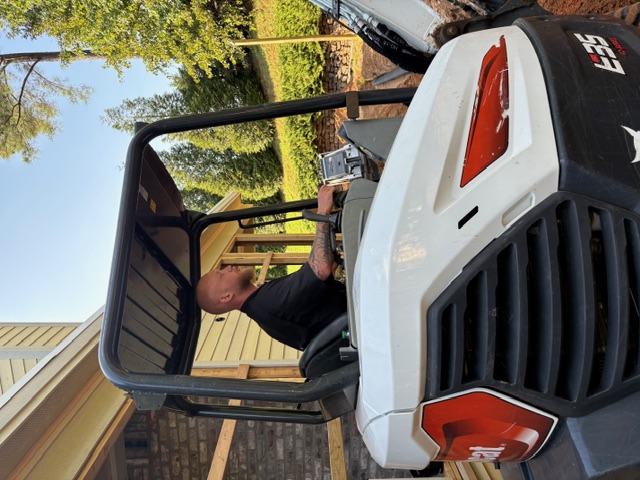 Bobcat operation - Grade work in Oxford MS