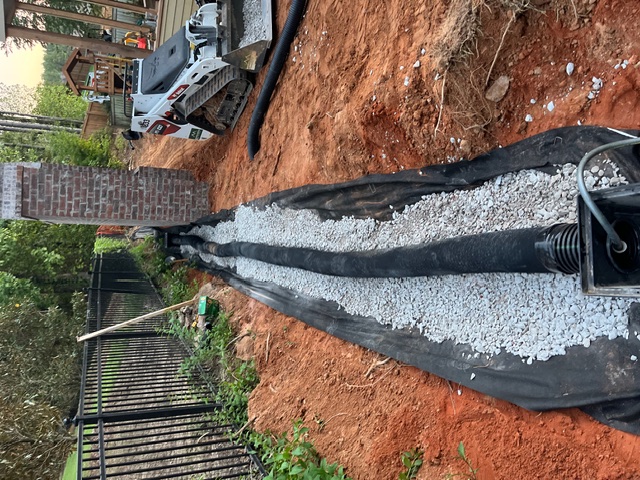 French drain installation Oxford MS