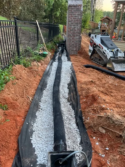 French drain installation Oxford MS