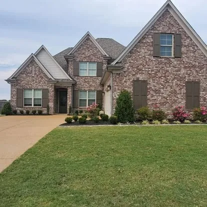 Stone border bed install Oxford MS